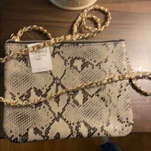 American eagle snake print clutch/crossbody